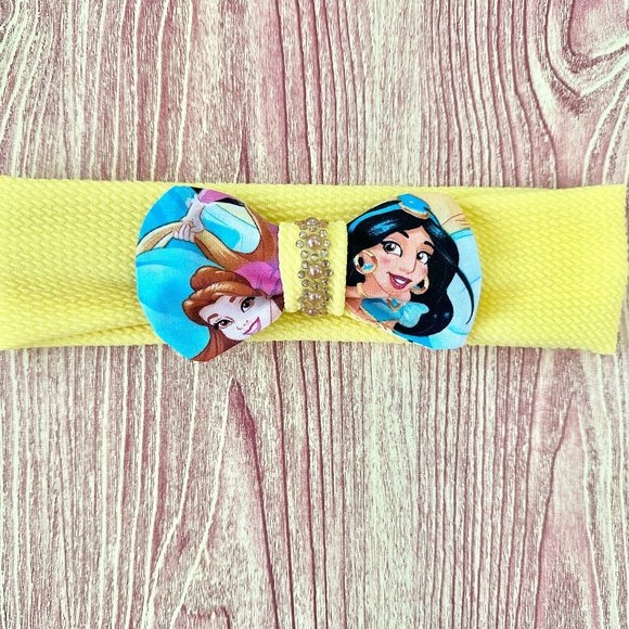 Brand New Handmade Girls Headband with a Beautiful Matching Princess Bow - Picture 1 of 2
